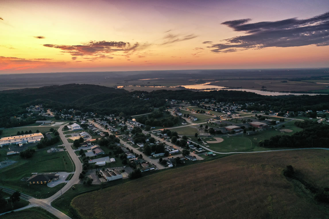 Sunset in Valmeyer