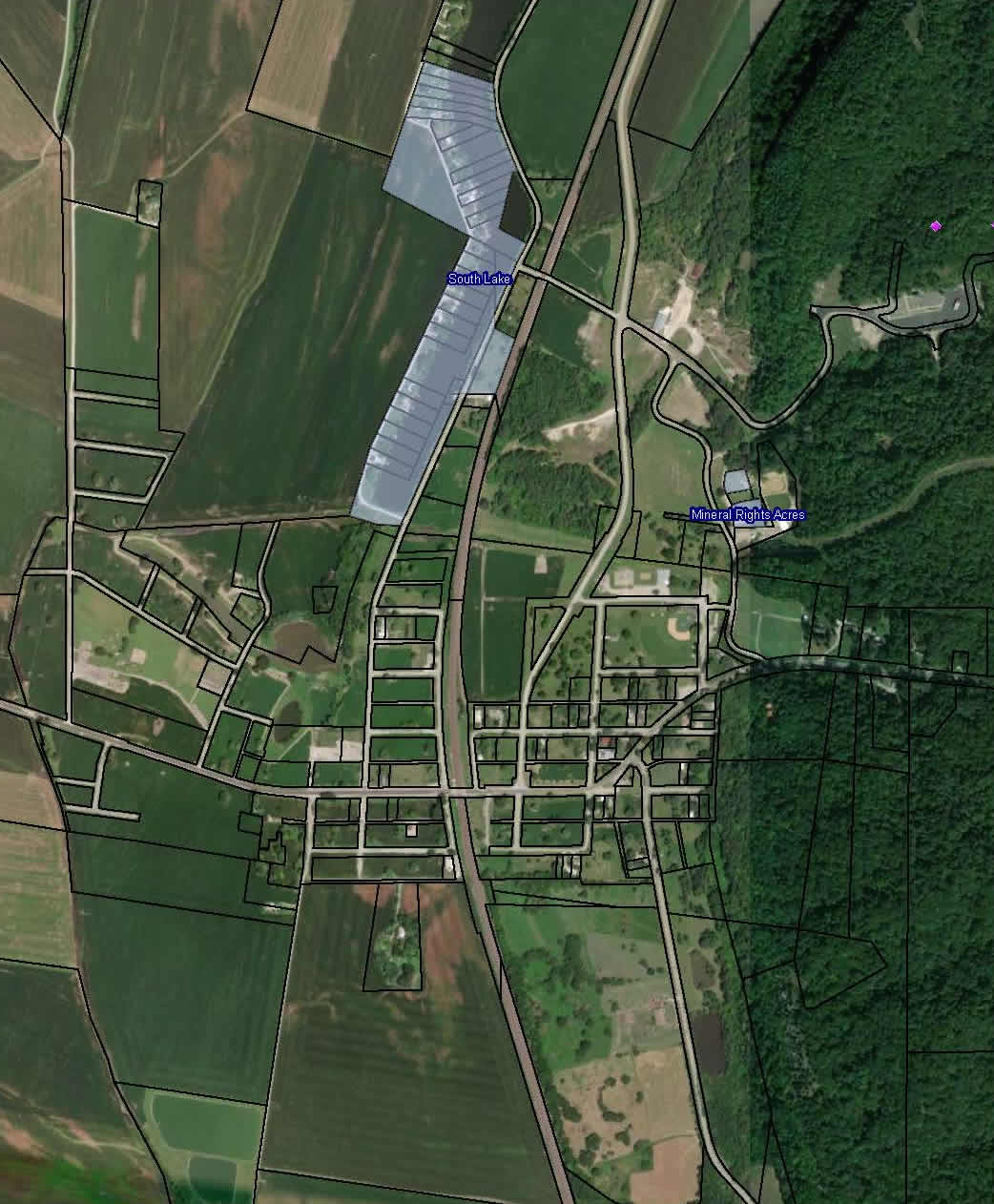 Valmeyer Aerial Old Town