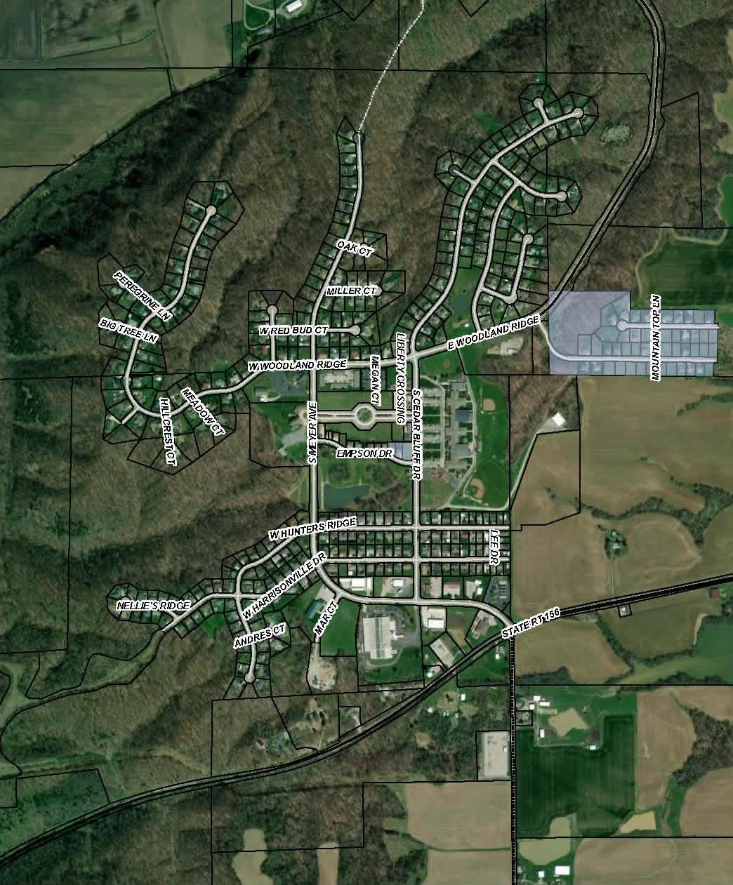 Valmeyer Aerial Full Village