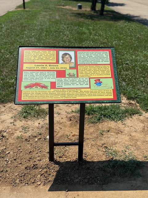 Laurie Brown Memorial Sign