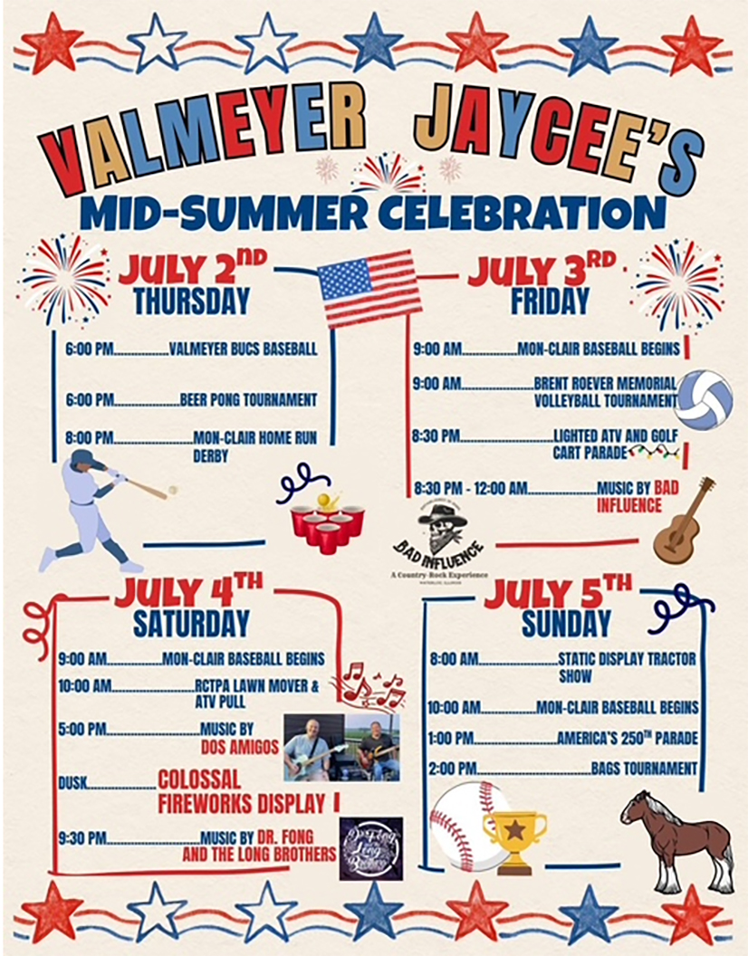 Valmeyer Jaycee's Mid-Summer Celebration 2026